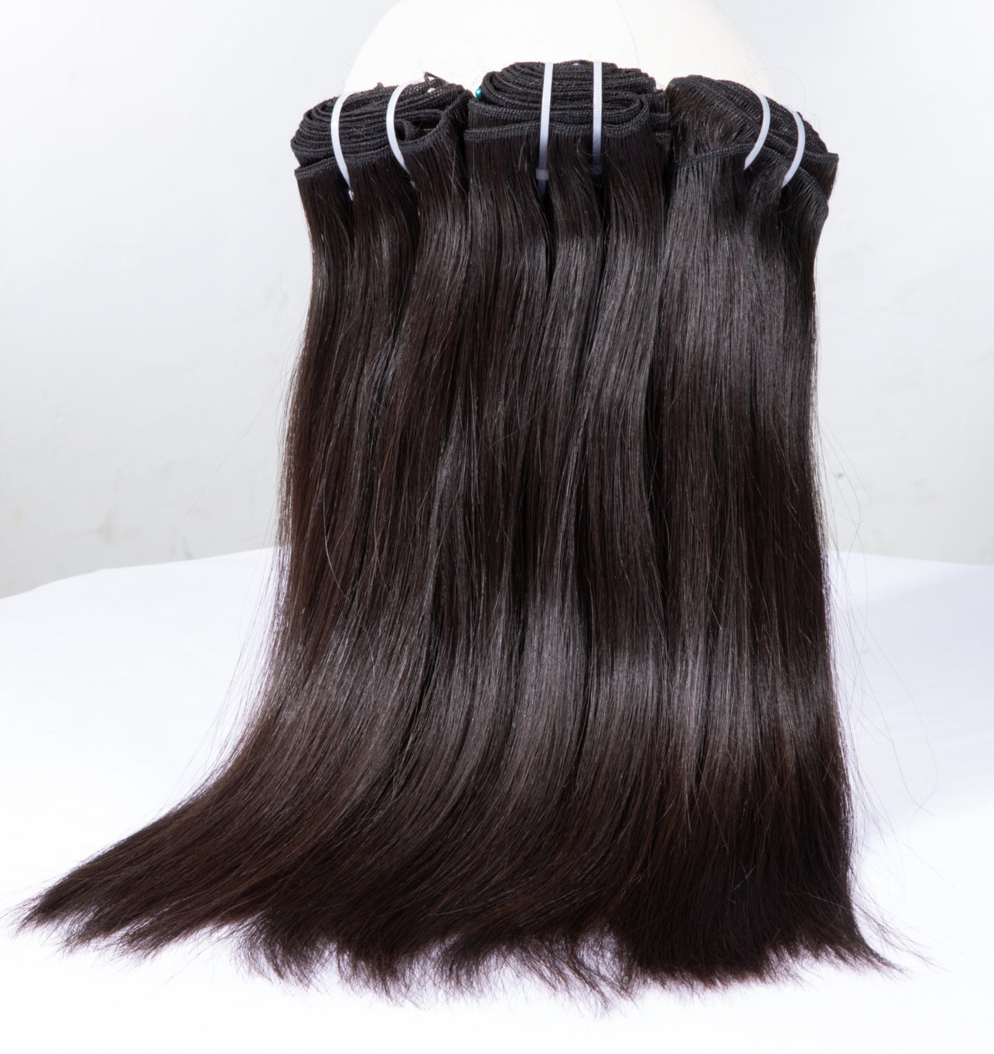 Last 5 Years Raw Straight Human Hair Bundles Natural Color, Unprocessed One Donor Silky Straight Raw Virgin Human Hair Bundle