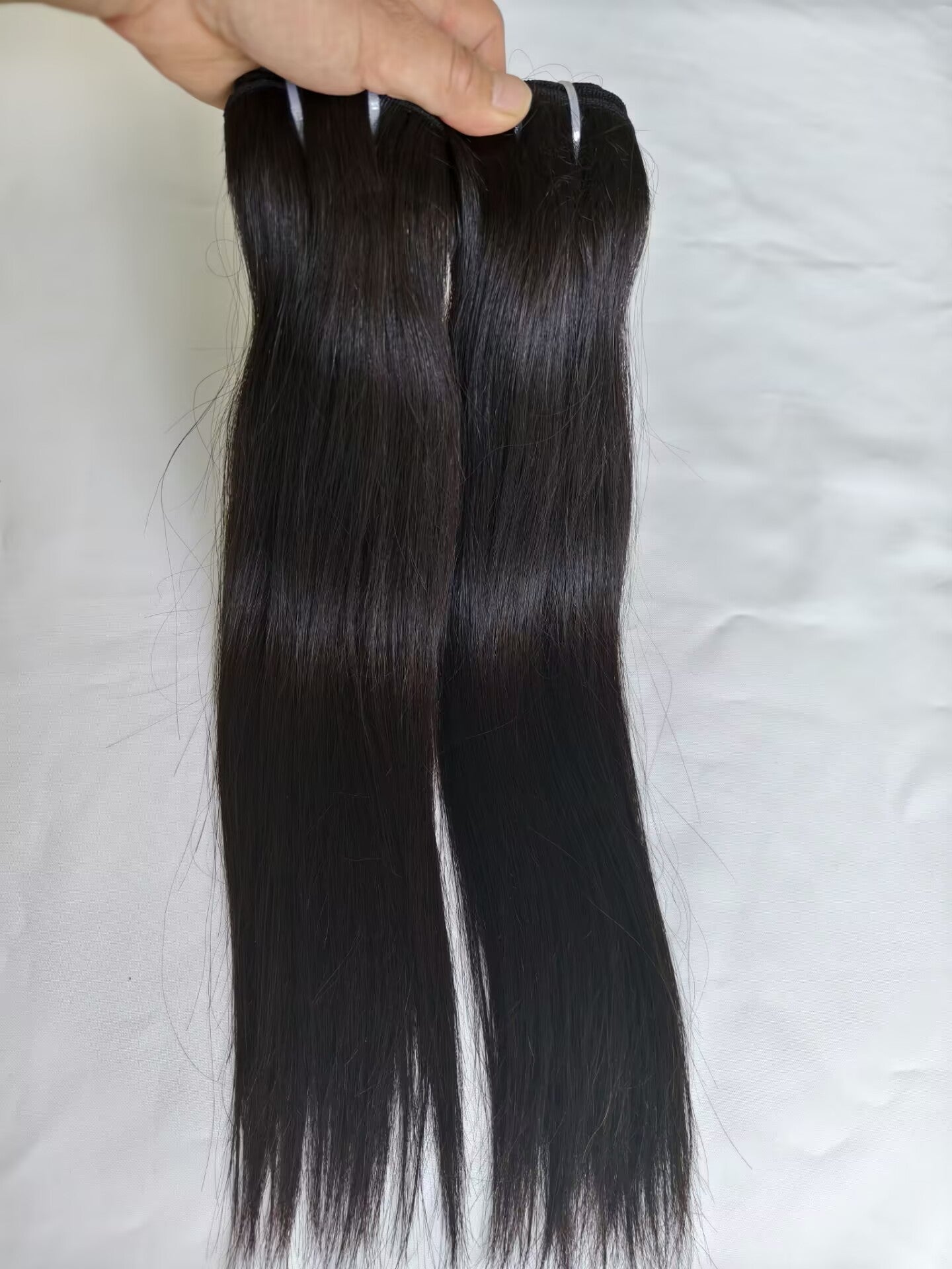 Double Drawn Straight Hair Last 5 Years Raw Straight Human Hair Bundles Natural Color, One Donor  Double Drawn Straight Raw Virgin Human Hair Bundle