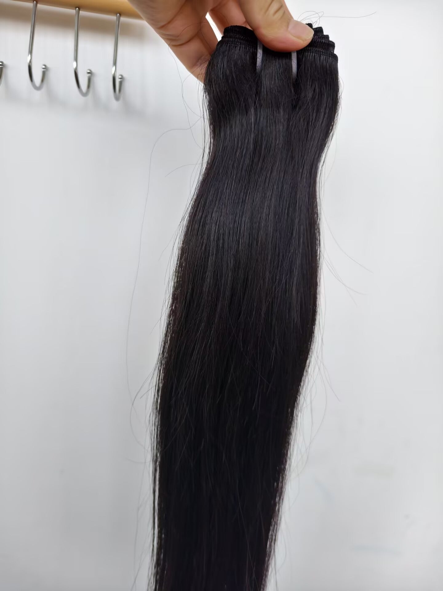 Double Drawn Straight Hair Last 5 Years Raw Straight Human Hair Bundles Natural Color, One Donor  Double Drawn Straight Raw Virgin Human Hair Bundle