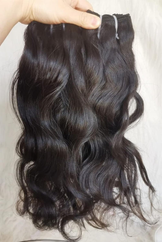 Last 5 Years Raw Natural Wavy Cambodian Human Hair 100% Real One Donor Virgin Unprocessed Cuticle Aligned Weave